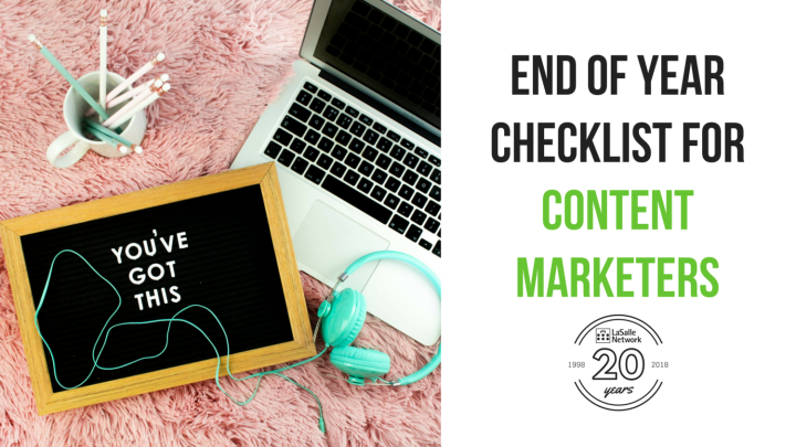 The End-of-Year Checklist for Content Marketers